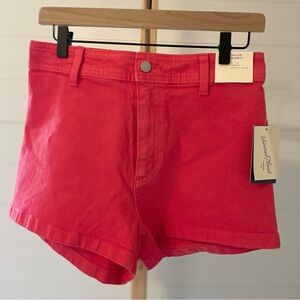Universal Thread Red High Rise Sailor Denim Shorts